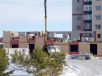 Продолжается строительство 2-го этажа жилого дома № 10, февраль 2016 г.