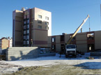 Окончание строительства 2-го этажа жилого дома № 10, февраль 2016 г.