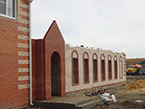 Строительство пристроя зимнего расторана, октябрь 2016 г.