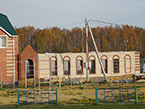 Строительство пристроя зимнего расторана, октябрь 2016 г.