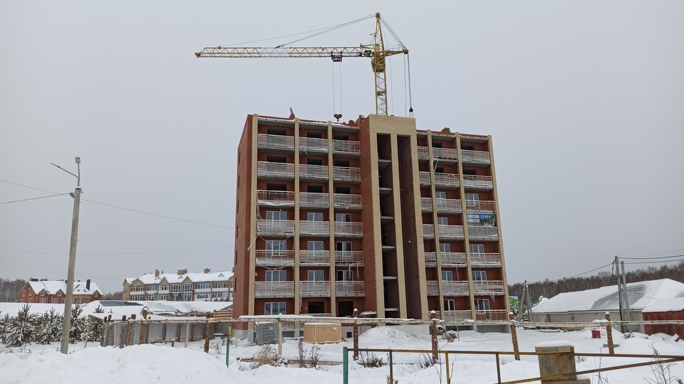 Строительство жилого дома №12, январь 2022 г.